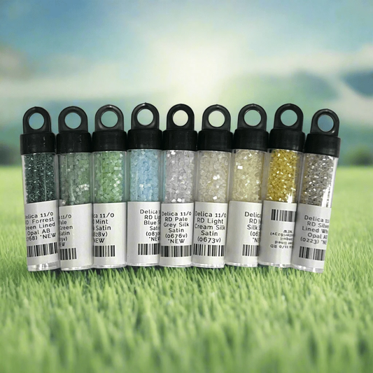“Satin Summer Fields” 11/0 Delica Set, *NEW Promotions Delica Beads