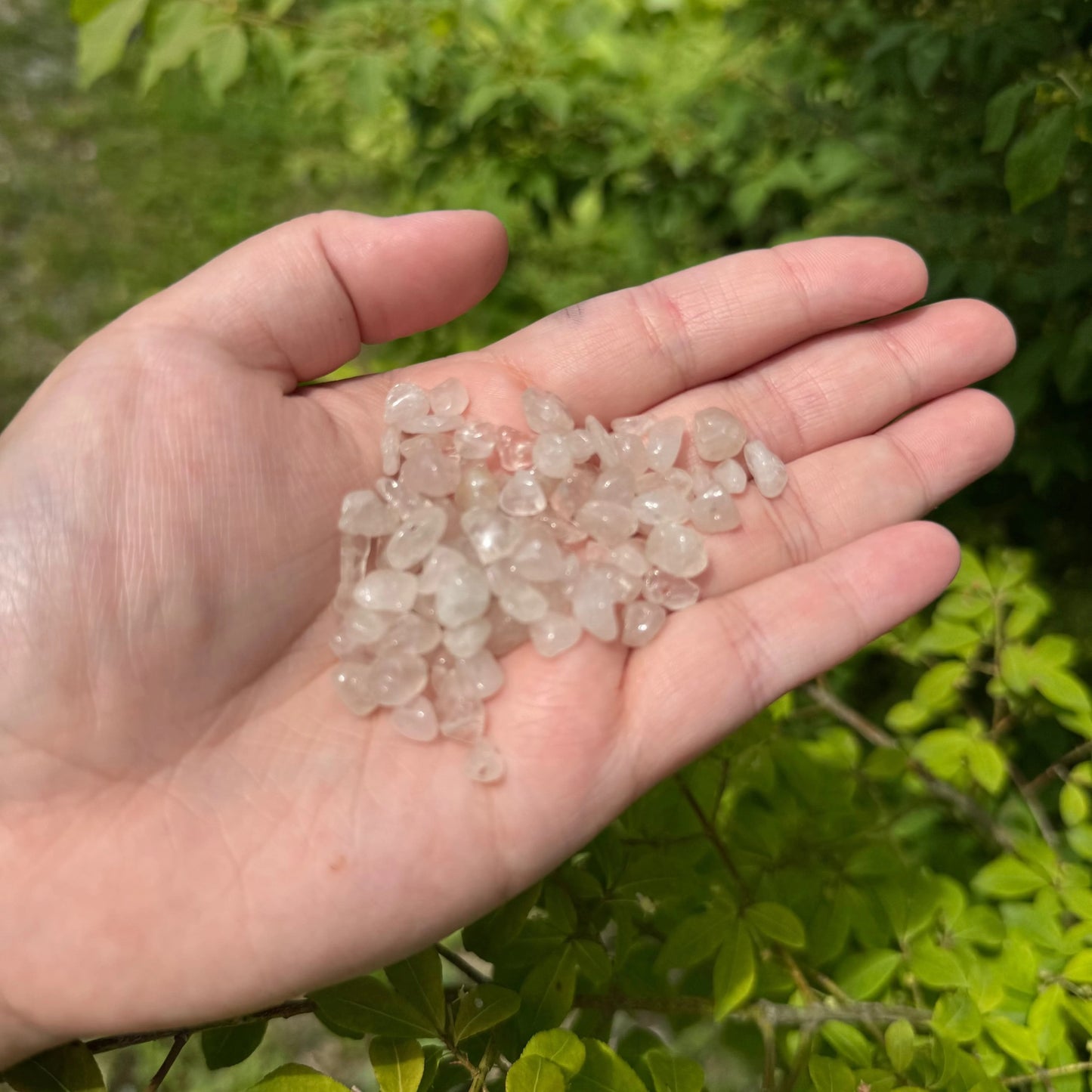 Semi-Precious Chips 22g - Rose Quartz Pearl Beads