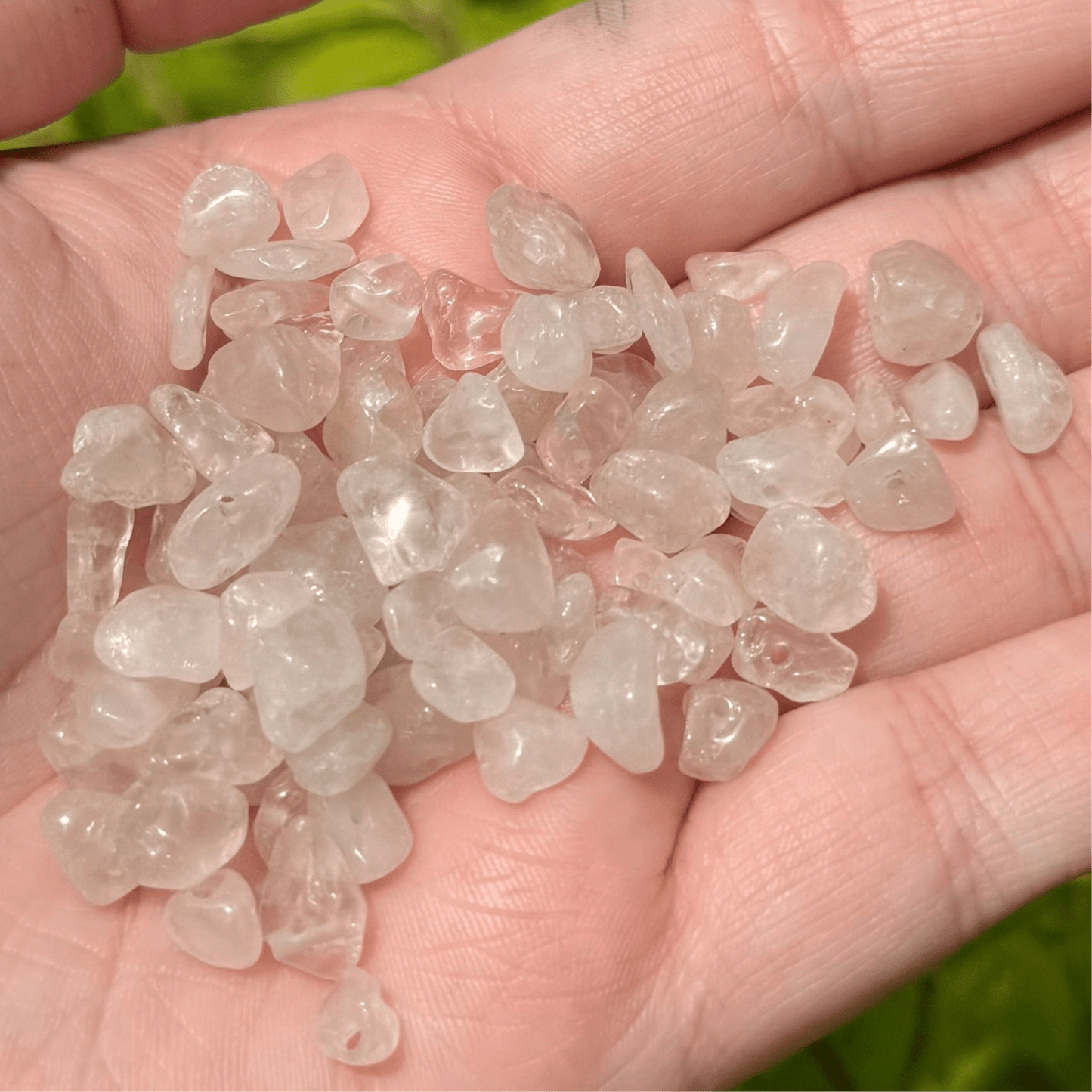 Semi-Precious Chips 22g - Rose Quartz Pearl Beads