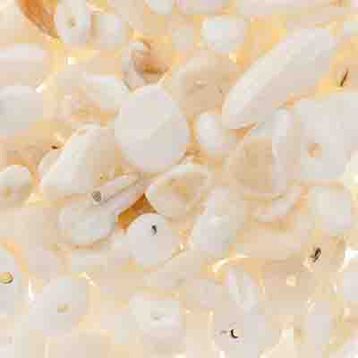 Semi-Precious Chips 22g Vial - White/Ivory Pearl Beads