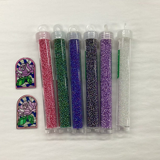 "Smell The Summer Roses" Vibes 6 x 11/0 Miyuki Seed Bead Set, Promotions Promotions