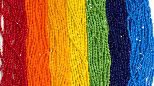 Sparkle Rainbow Opaque, 7 x 11/0 Charlotte Cut Seed Beads Set, Promotions Charlotte Cut Seedbeads