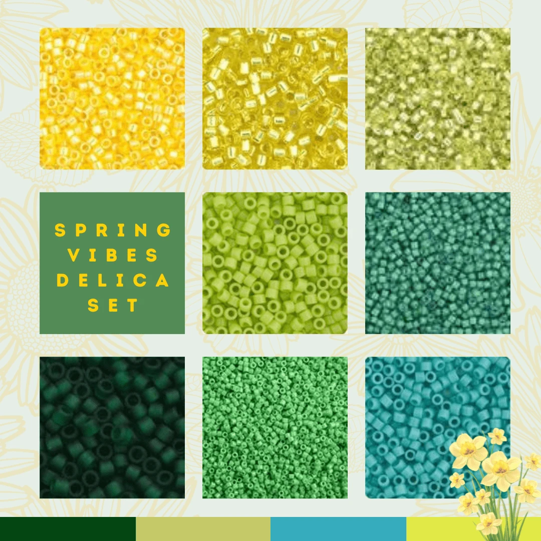 "Spring Vibes" Set, 8 Delica Beads Set, Special Promotion Delica Beads