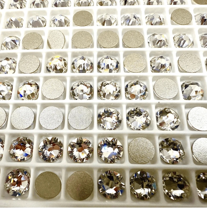 Ss30 Clear - Swarovski 2088 XIRIUS Flatbacks Crystal Rhinestones Nail Art 6.3mm Rivoli, Glue on, Fancy Glass Gem (Sold in 20 pcs) Fancy Glass Gems