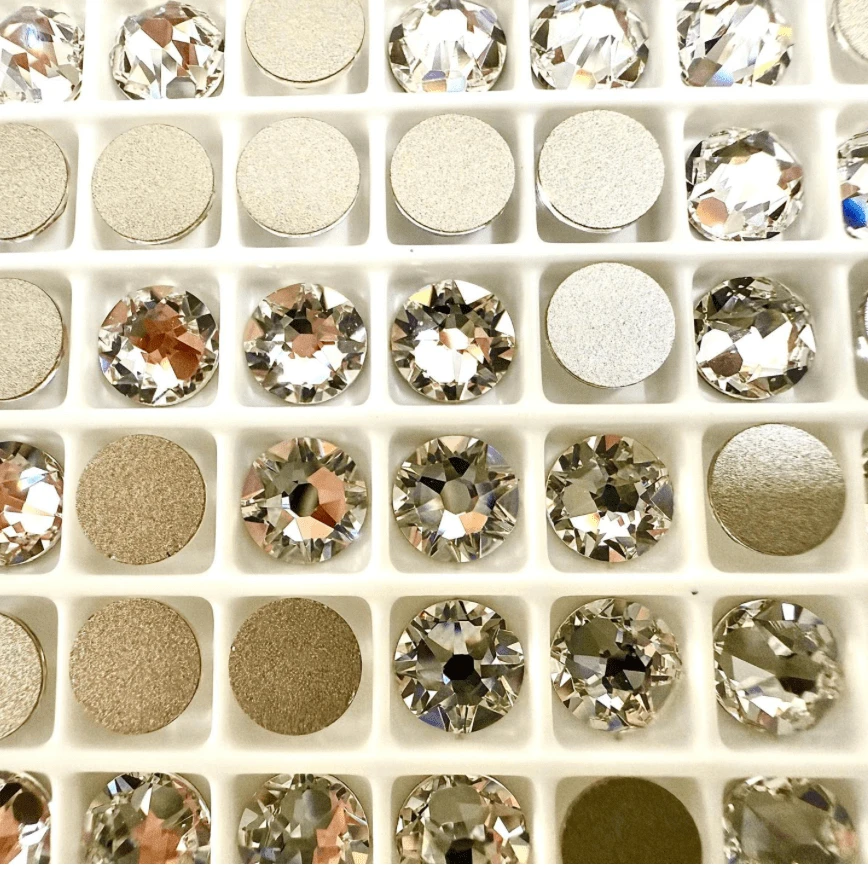 Ss30 Clear - Swarovski 2088 XIRIUS Flatbacks Crystal Rhinestones Nail Art 6.3mm Rivoli, Glue on, Fancy Glass Gem (Sold in 20 pcs) Fancy Glass Gems