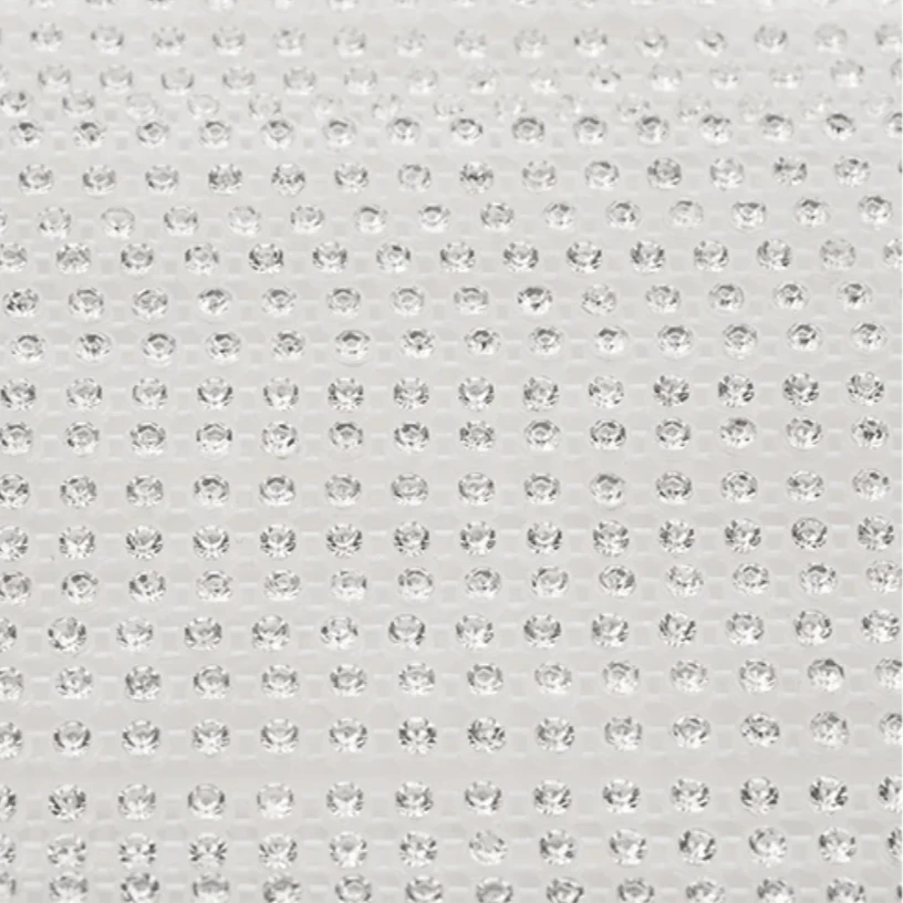 Ss8 Clear on Transparent Plastic Rhinestone Banding, Crystal Lane Brand, Sold by yard Ss8 Plastic Rhinestone Banding Rope