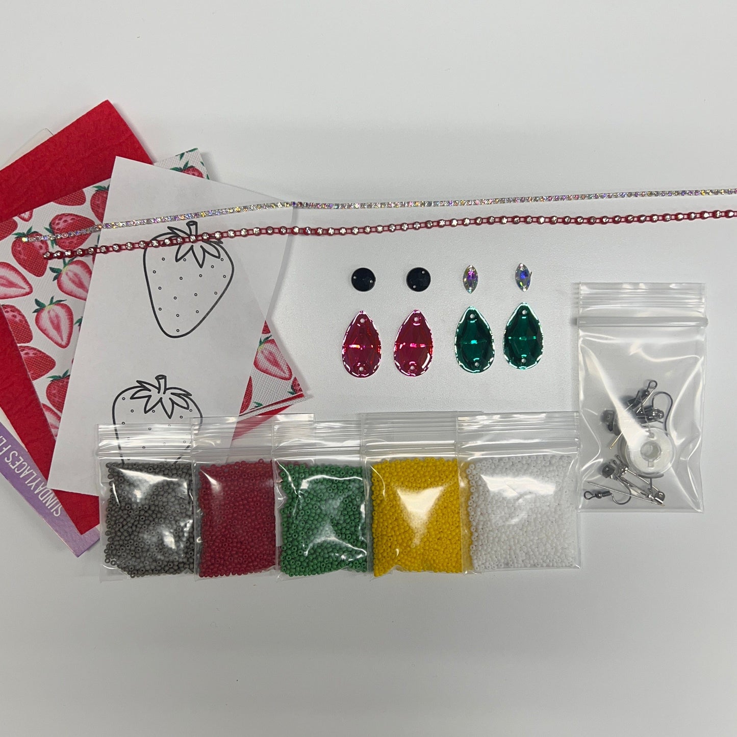 "Strawberry" New Beader Starter Kits with Pattern, Promotions Promotions