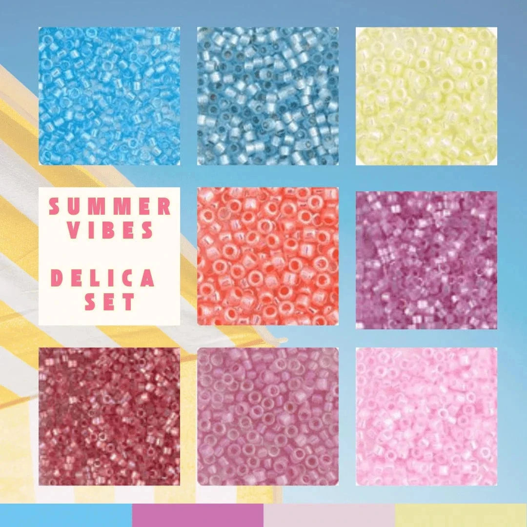 “Summer Vibes” 8 Delica Bead Set, Promtions Delica Beads