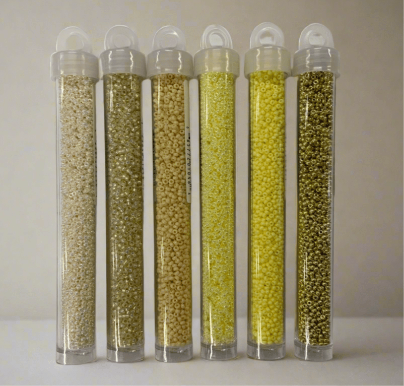 “Sunny Bridesmaids “6 Miyuki seed bead set,  Promotions Miyuki Seed Bead 11/0