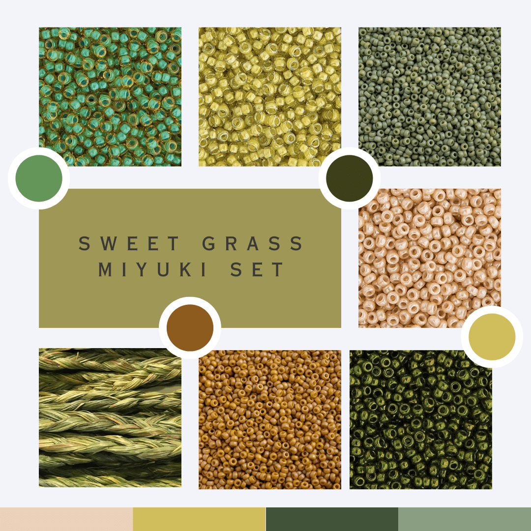 Sweet Grass Set, 11/0 Miyuki Seed Beads, Set of 6 x 22g vials Promotion