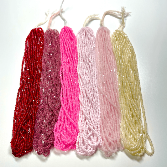 "Sweethearts" 6 x 11/0 Charlotte Cut Seed Beads Set, Promotions Charlotte Cut Seedbeads