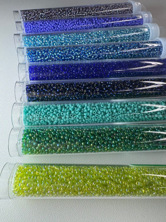 The Blue 🫐 Berry Fields of MAINE - 8 x Miyuki Seed bead Set (22g), Promotions Miyuki Seed Bead 11/0