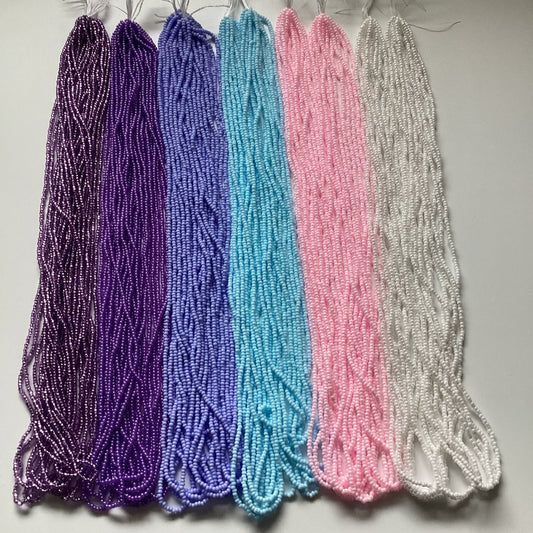 “Twilight Tints” 6 x 11/0 Czech Seed Bead HANK Set, Promotions 11/0 Preciosa Seed Beads