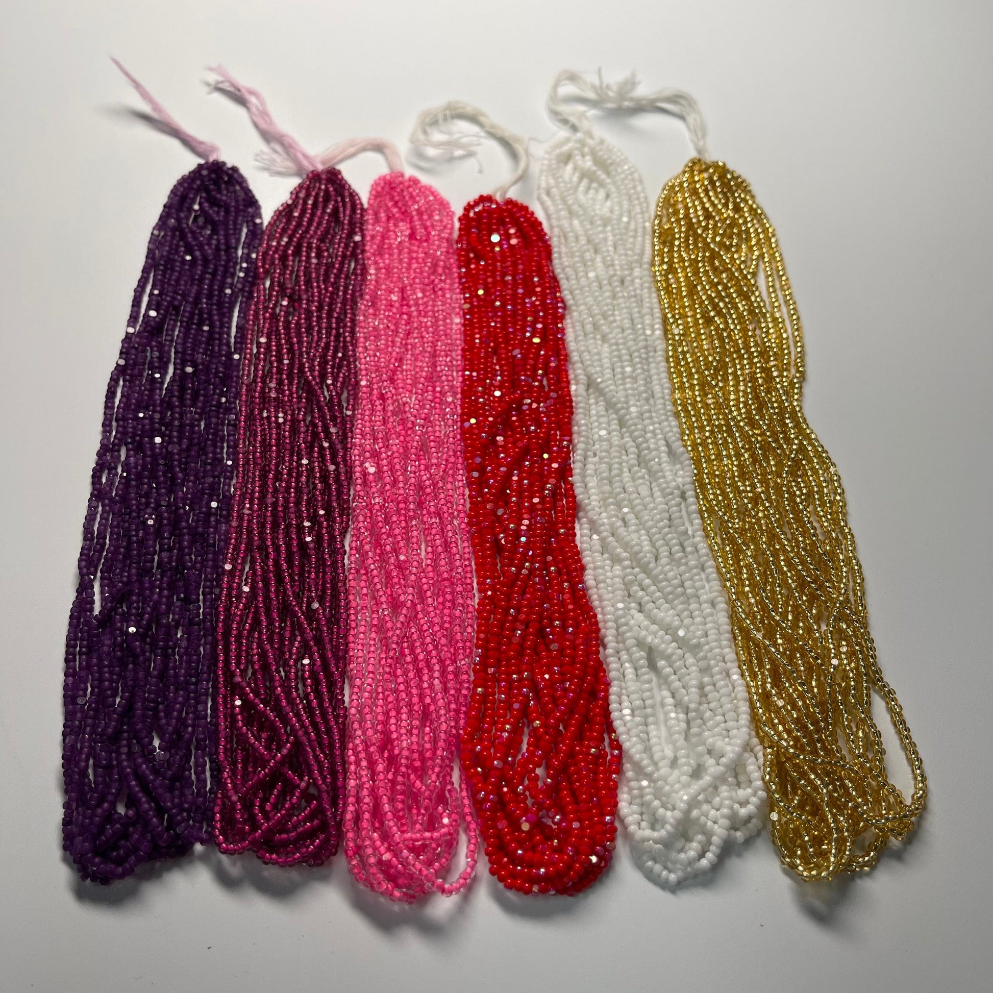 "Valentine's Day Special" 6 x 11/0 Charlotte Cut Seed Beads Set, Promotions Charlotte Cut Seedbeads