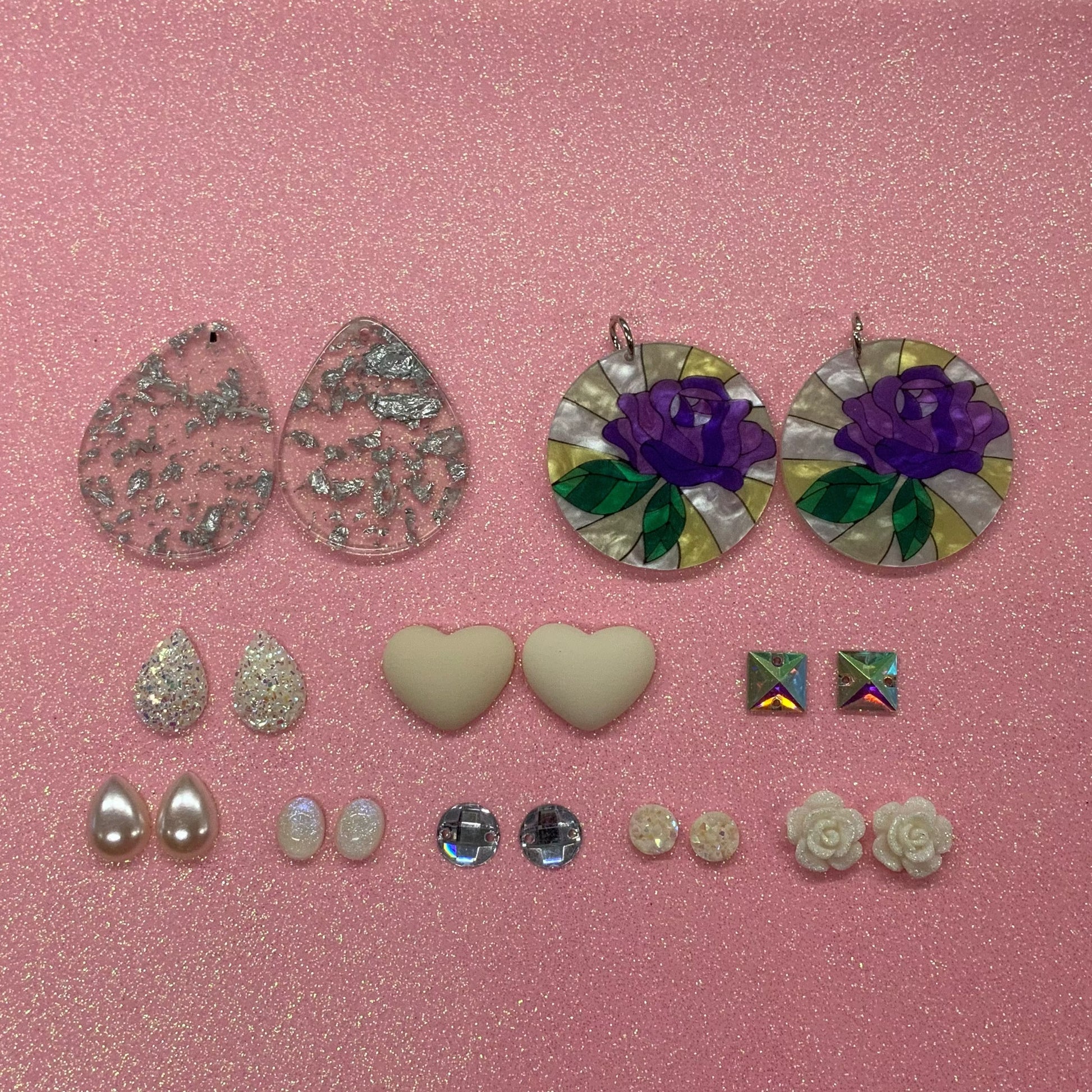 "Vanilla Ice" White Cream (10 pairs) Gem Set, Promotions Promotions