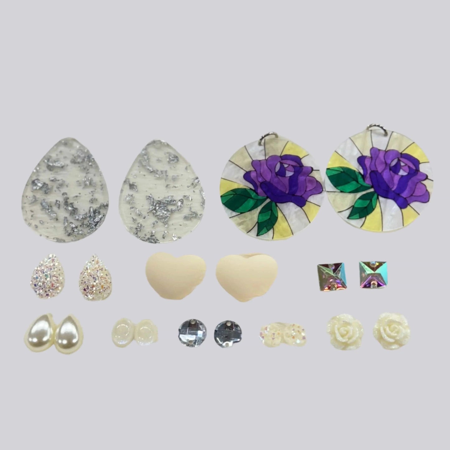 "Vanilla Ice" White Cream (10 pairs) Gem Set, Promotions Promotions