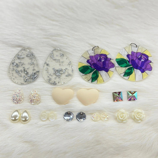 "Vanilla Ice" White Cream (10 pairs) Gem Set, Promotions Promotions