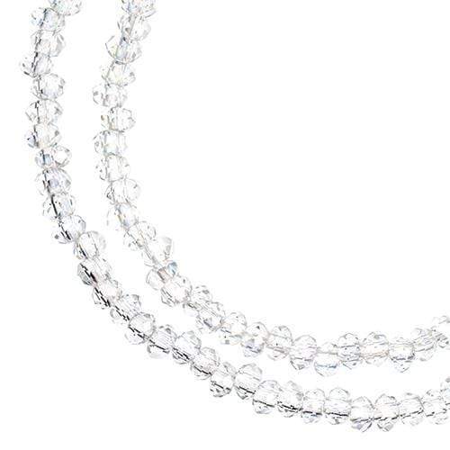Crystal Lane Rondelle Rondelle Beads 1.5*2.5mm Crystal Lane Rondelle, Transparent Crystal AB (246pcs)