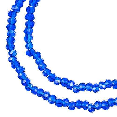 Sundaylace Creations & Bling Rondelle Beads 1.5*2.5mm Crystal Lane Rondelle, Transparent Sapphire AB