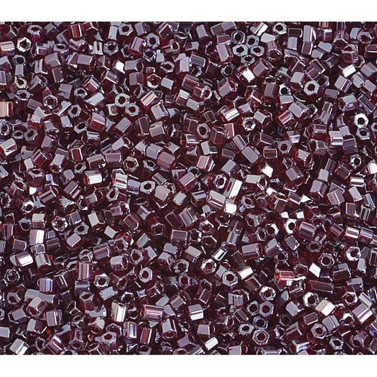 Preciosa Ornela 2-Cut Beads 10/0 2-Cut Beads, Garnet Red Luster