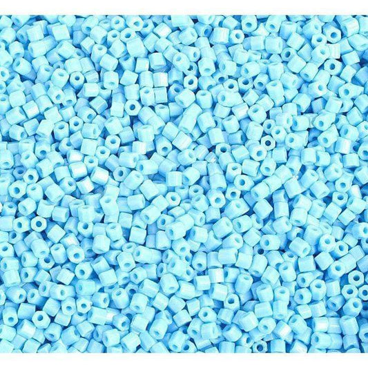 Preciosa Ornela 2-Cut Beads 10/0 2-Cut Beads, Opaque Light Blue