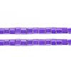 Sundaylace Creations & Bling 2-Cut Beads 10/0 2-Cut Beads, Opaque Purple AB, in Hanks