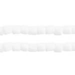 Preciosa Ornela 2-Cut Beads Hank 10/0 2-Cut Beads, Opaque White