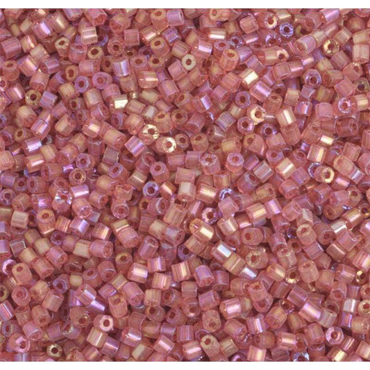 Preciosa Ornela 2-Cut Beads 10/0 2-Cut Beads, Pink Rainbow AB Natural