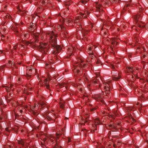 Preciosa Ornela 2-Cut Beads 10/0 2-Cut Beads, Silver Lined Light Red