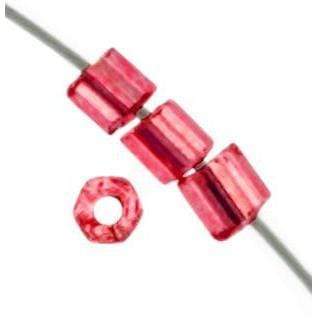 Preciosa Ornela 2-Cut Beads 10/0 2-Cut Beads, Silver Lined Light Red