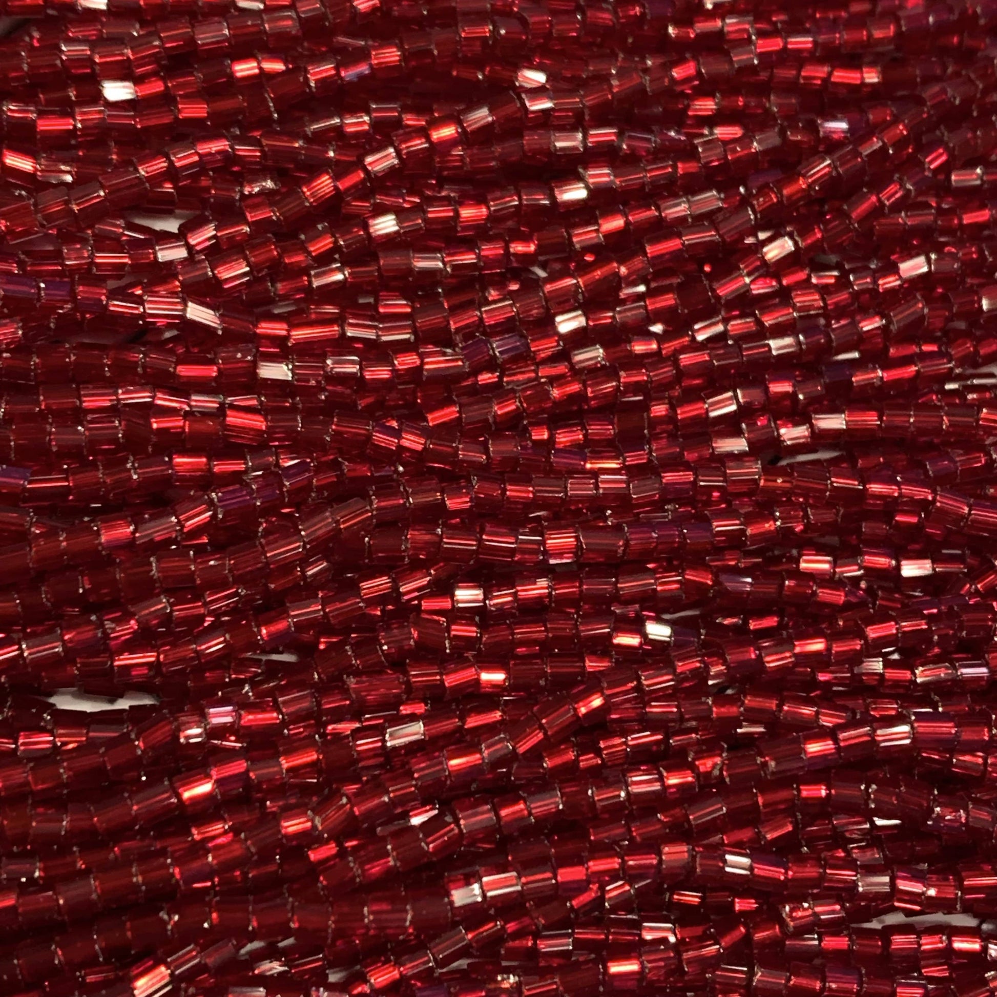 Preciosa Ornela 2-Cut Beads 10/0 2-Cut Beads, Silver Lined  Red, 22g