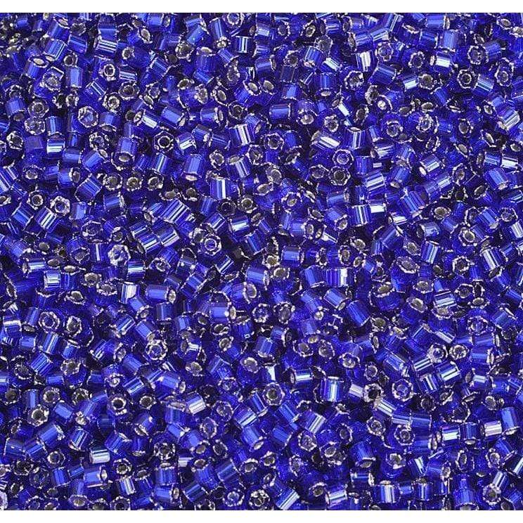 Preciosa Ornela 2-Cut Beads 10/0 2-Cut Beads, Silver Lined Royal Blue, *Hank