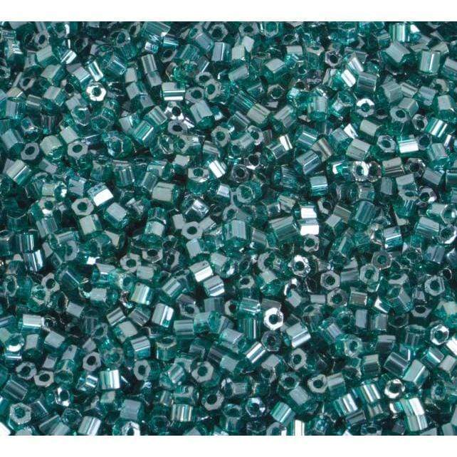 Preciosa Ornela 2-Cut Beads 10/0 2-Cut Beads, Teal Green Luster