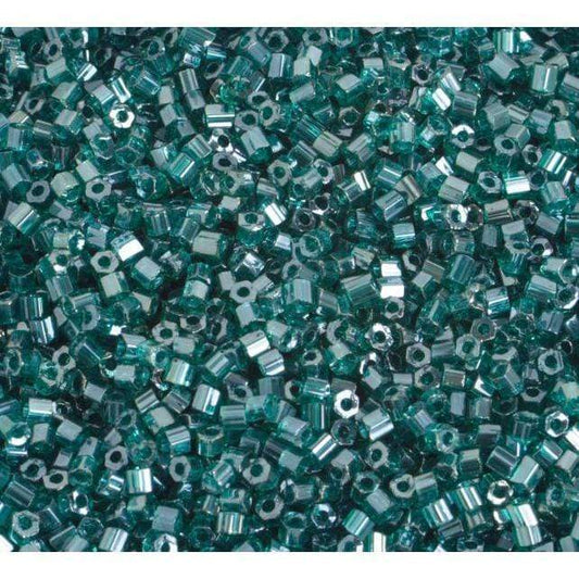 Preciosa Ornela 2-Cut Beads 10/0 2-Cut Beads, Teal Green Luster