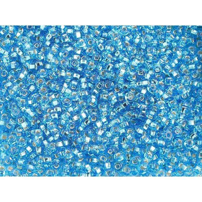 Sundaylace Creations & Bling 10/0 Preciosa Seed Beads 10/0 Silver Lined Aqua Blue, Preciosa Seed Beads
