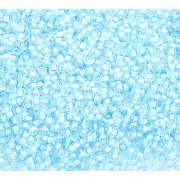 Preciosa Ornela 10/0 Preciosa Seed Beads 10/0 Baby Blue Colour lined Terra, Preciosa Seed Beads
