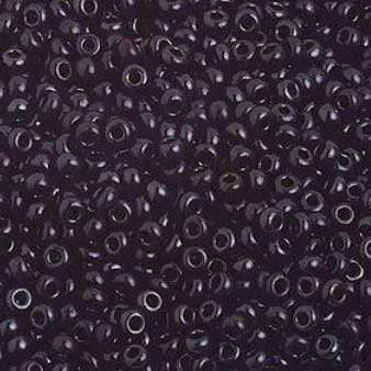 Preciosa Ornela 10/0 Preciosa Seed Beads 22g 10/0 Black Opaque, Preciosa Seed Bead