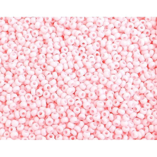 Preciosa Ornela 10/0 Preciosa Seed Beads 10/0 Chalk Light Pink Matte Solgel Precoisa Seed Beads