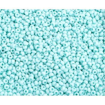 Preciosa Ornela 10/0 Preciosa Seed Beads 10/0 Chalk Light Turquoise Matte Solgel Preciosa Seed Beads *Loose
