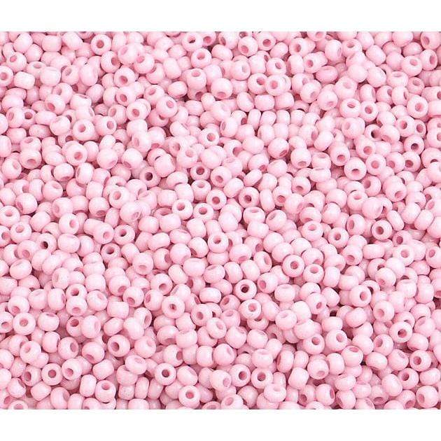 Sundaylace Creations & Bling 10/0 Preciosa Seed Beads 10/0 Chalk Pink Opaque  Solgel Precoisa Seed Beads, *Cheyenne Pink*