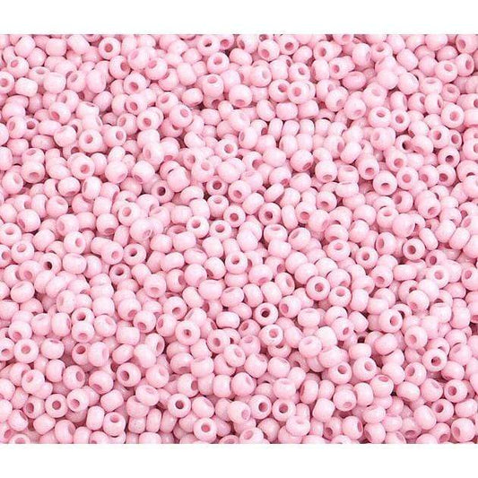 Sundaylace Creations & Bling 10/0 Preciosa Seed Beads 10/0 Chalk Pink Opaque  Solgel Precoisa Seed Beads, *Cheyenne Pink*