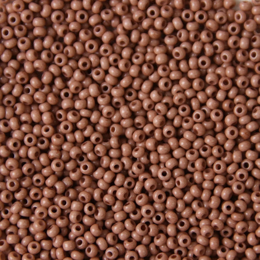 Preciosa Ornela 10/0 Preciosa Seed Beads 10/0 Chocolate Milk Brown Opaque, Preciosa Seed Beads *NEW*