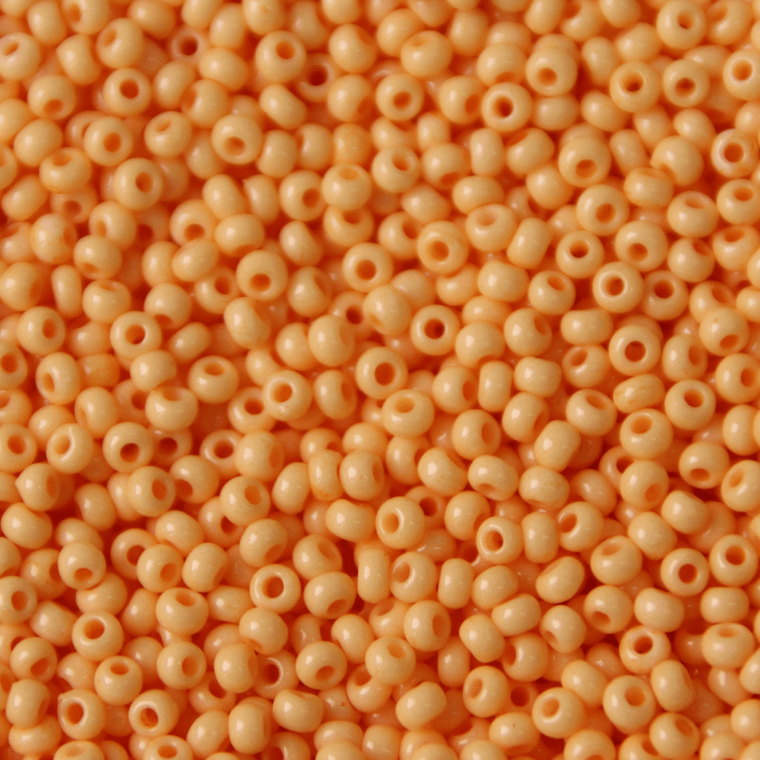 Preciosa Ornela 10/0 Preciosa Seed Beads 10/0 Creamsicle Pale Orange Solgel Opaque, Preciosa Seed Beads *NEW*