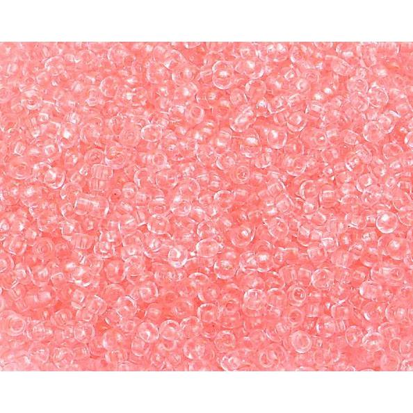 Preciosa Ornela 10/0 Preciosa Seed Beads 10/0 Crystal Pink Solgel Transparent, Preciosa Seed Beads