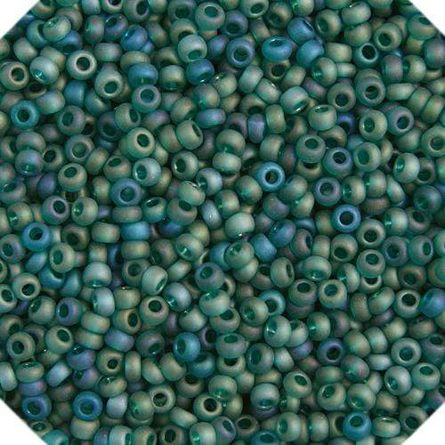 Sundaylace Creations & Bling 10/0 Preciosa Seed Beads 10/0 Transparent Dark Green Matte AB Preciosa Seed Beads