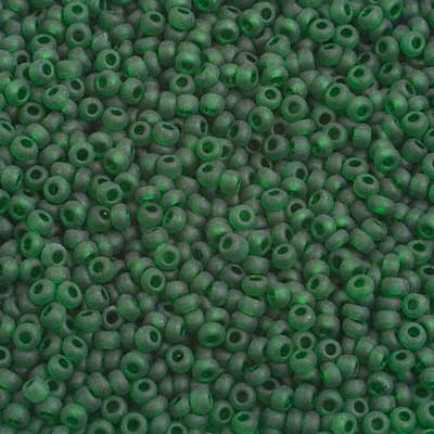 Preciosa Ornela 10/0 Preciosa Seed Beads 10/0 Dark Green Matte Transparent, Preciosa Seed Beads