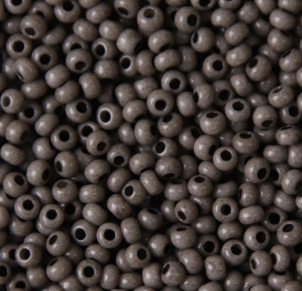 Preciosa Ornela 10/0 Preciosa Seed Beads 10/0 Dark Grey Solgel Opaque, Preciosa Seed Beads *NEW*