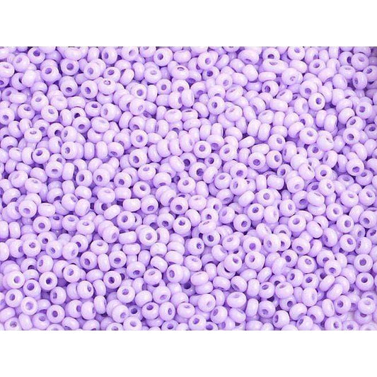 Preciosa Ornela 10/0 Preciosa Seed Beads 22g 10/0 Dyed Chalk Purple Sogel Preciosa Seed Beads