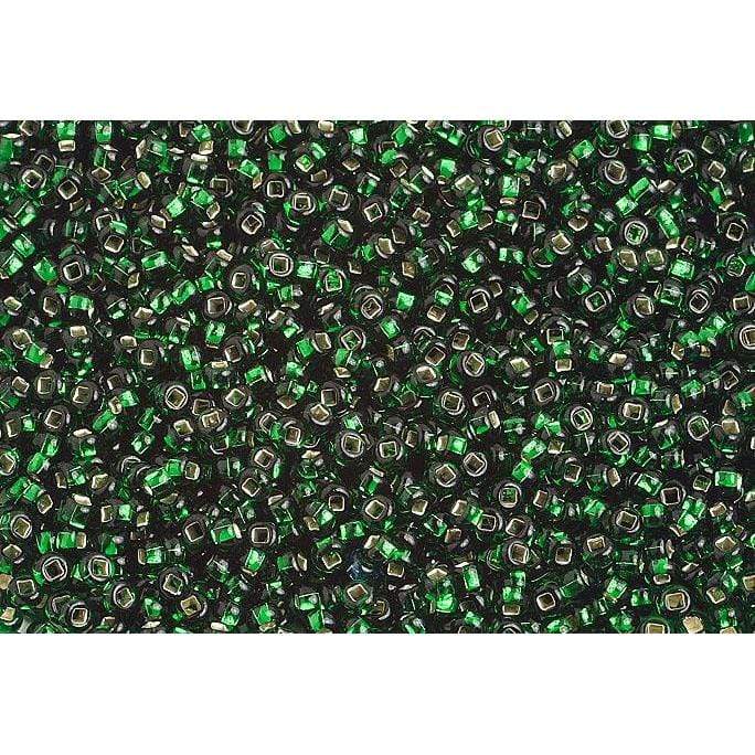 Sundaylace Creations & Bling 10/0 Preciosa Seed Beads 10/0 Silver Lined Green, Preciosa Seed Beads