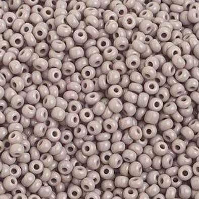 Preciosa Ornela 10/0 Preciosa Seed Beads 10/0 Grey Opaque Preciosa Seed Bead